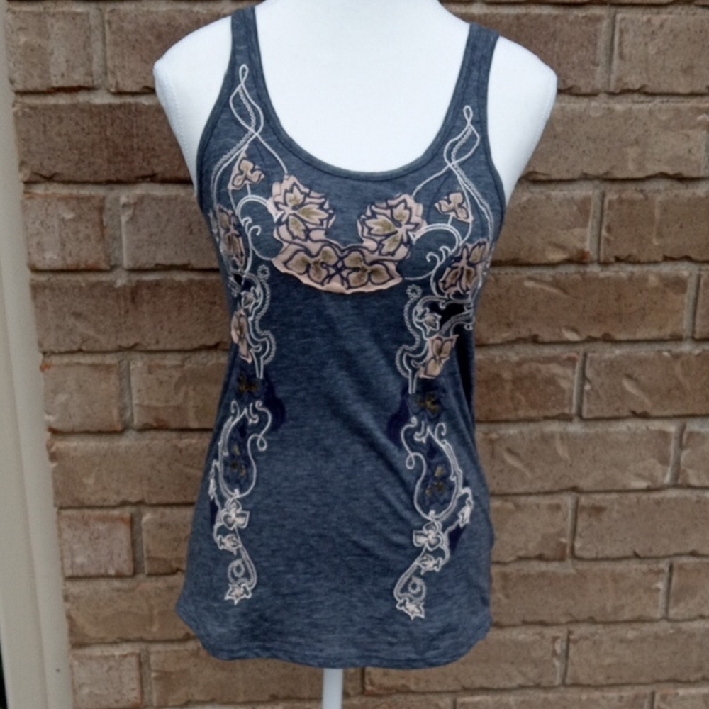 Pins & Needles Floral Embroidered Tank Top